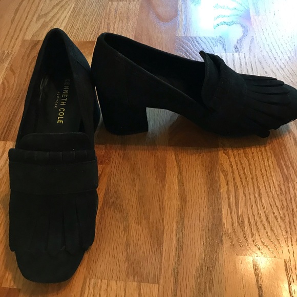 NIB Kenneth Cole Macey Black Round Toe Heels 5.5 - Picture 4 of 14